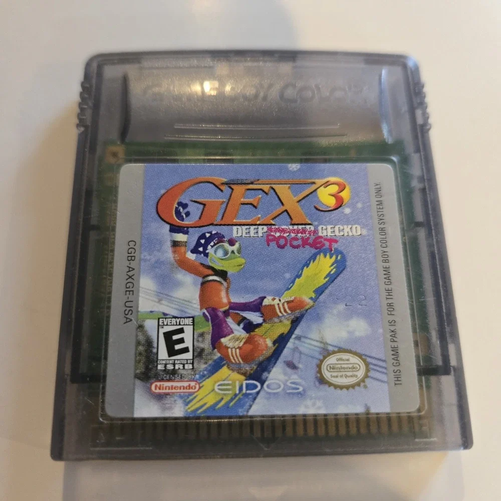 Gex 3: Deep Pocket Gecko (Nintendo‎ Game Boy Color, 1999) Cartridge Only